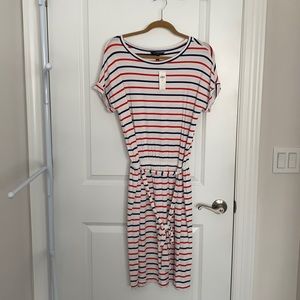 Banana republic stripe short sleeve dress